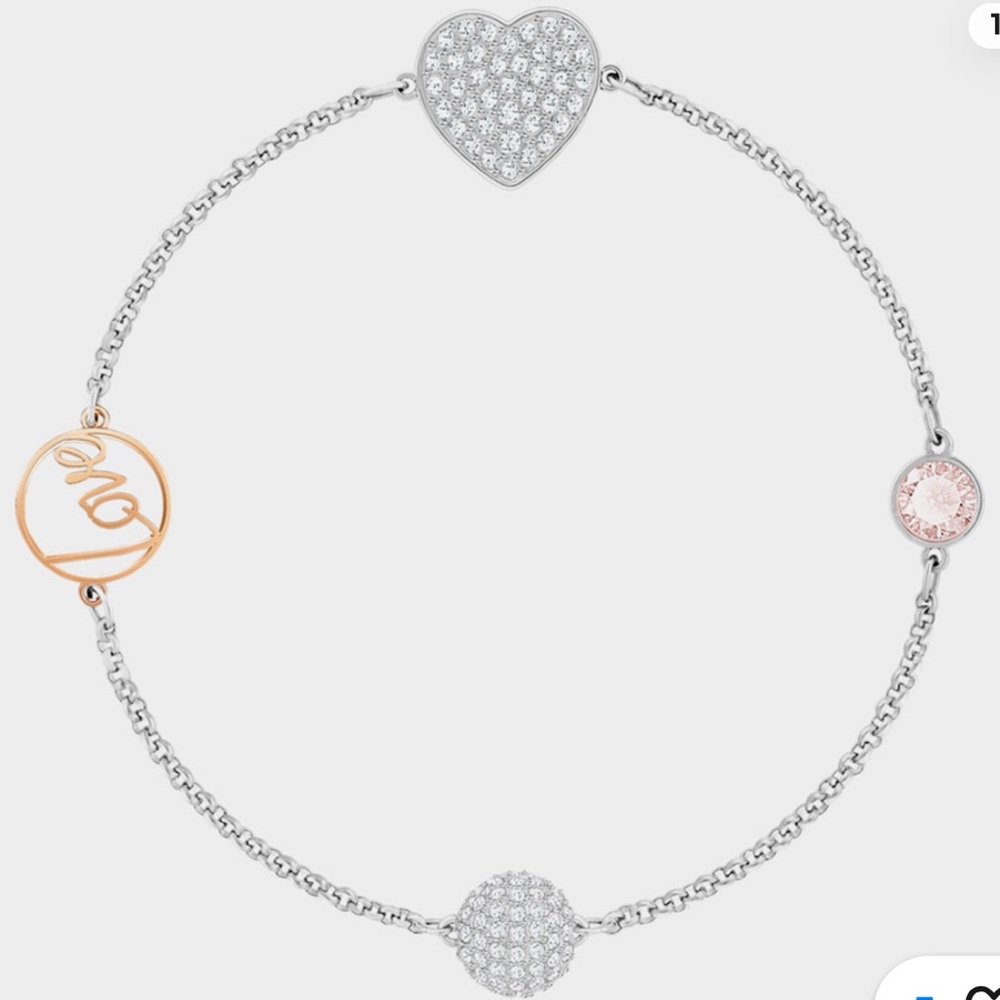 Swarovski remix love bracelet
